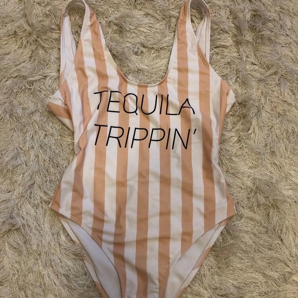 Misguided One Piece high waisted bathing suit